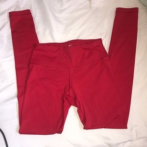 90 degree leggings. Barely used. Red, XS